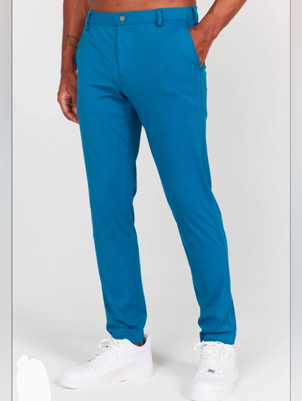 Redvanly Men’s Kent Pull-On Trouser Golf Pants in Blue Corsair (?) Size L EUC